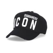 Svart Baseballcap med Ikonlogo