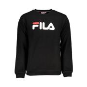 Slim Fit Sweatshirt med Rund Hals og Lange Ermer