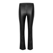 Flared Pants Svart Dyp Slim-Fit