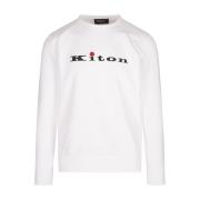 Hvit Crew Neck Sweatshirt Logo