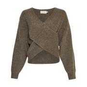 Grønn Hope Wrap Pullover Genser