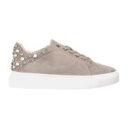 Studded Skinn Sneaker med Plattform