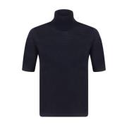 Mørk Marineblå Turtleneck Sweater