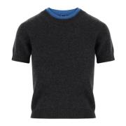 Ull Cashmere Crew Neck T-skjorte