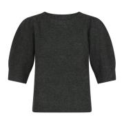 Bow Knit Tee - Antrasitt