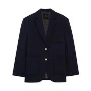 Marineblå Oversized Kinsley Blazer Jakke