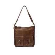 Elegant Skinn Crossbody Veske Woodsmoke