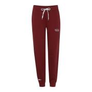 Velvet Sweatpants med Kule Broderier