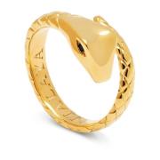 Twisted Gold Snake Ring