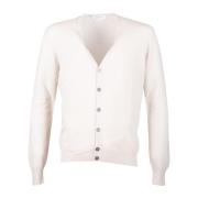 V-hals ullblandings cardigan genser