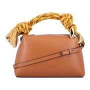 Rope Handle Leather Handbag