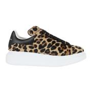 Leopard Svart Skinn Sneaker