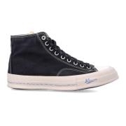 Svarte Canvas High-Top Sneakers