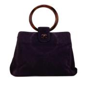 Pre-owned Suede handbags