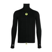 Sort Strikket Turtle Neck Genser