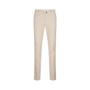 Slim Fit Corduroy Bukser Hvit