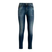 Dame Skinny Denim Blå Jeans