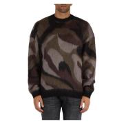 Camouflage Ullblanding Crewneck Genser