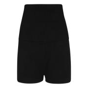 Strikket Shorts med Flared Ben Design