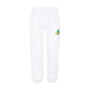 Logo Bomull Sweatpants Elastisk Midje Mansjetter