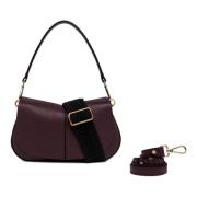 Plum Helena Round Crossbody Veske