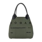 Militær Script Lerret Tote Bag