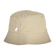 Fiske Bucket Hat Beige Print Logo