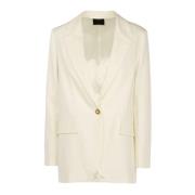 Elegant hvit blazer for kvinner