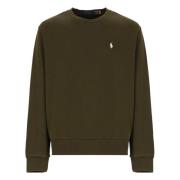 Grønn Bomull Crew Neck Sweatshirt