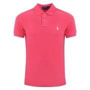 Rosa Polo T-skjorte med Logo