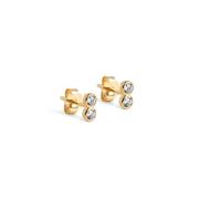 Klare Twin Studs Øredobber