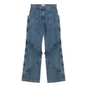 Avslappet passform denim jeans