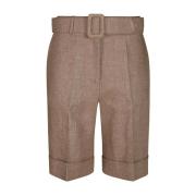 Lin Bermuda Shorts med Belte