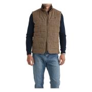 Brun Quiltet Corduroy Vest