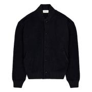 Varsity Bomber Jacket i Bouclé Merino Wool