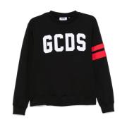 Svart Logo Crewneck Genser