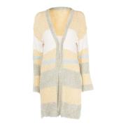 Stripete Lang Cardigan Multifarget Outlet Pris