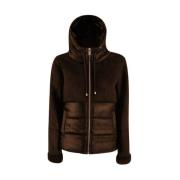 Faux Fur Quilted Hooded Jacket