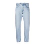 Blå Denim Wide Leg Jeans