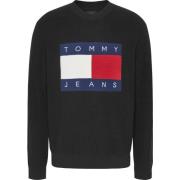 Flag Emblem Crewneck Sweater Svart