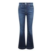 Flare Jeans Regular Fit Glidelås Lukking