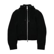 Panel Zip Hoodie Genser