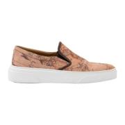 Geo Classic Slip-On Sneakers Naturlig