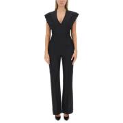 Flare Fit Jumpsuit i Grain de Poudre