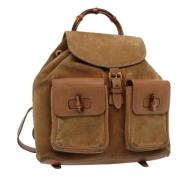 Pre-owned Suede backpacks