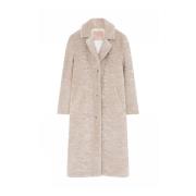 Faux Fur Coat Beach Sand