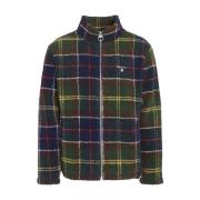 Tartan Fleece Zip Through Sweaters