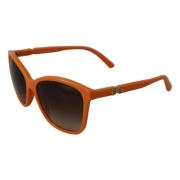 Chic Orange Round Sunglasses for Women