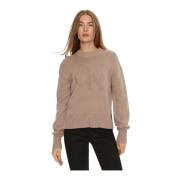 Intarsia Loose Sweater Trendy Mote Kvinner