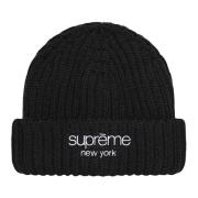 Ribbet Beanie Svart Fw22